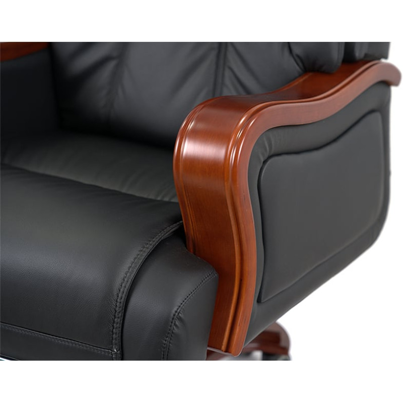 Кресло Тристрам EX RL Черный (Кожа LC-A) (142844)