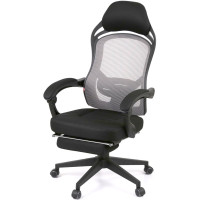 Кресло Мердок PL RL Серый (Серый/Черный) (11392)