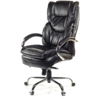 Кресло Флорида CH MB Черный (Кожа LC-A) (7424)