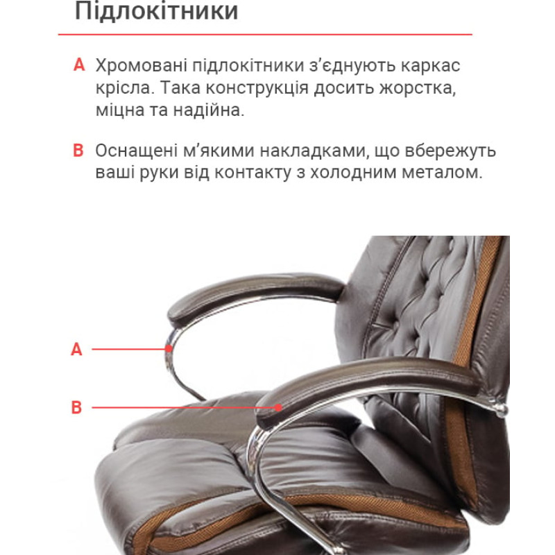 Кресло Бешар CH ANF Коричневый (PU-темно-коричневый) (11202)