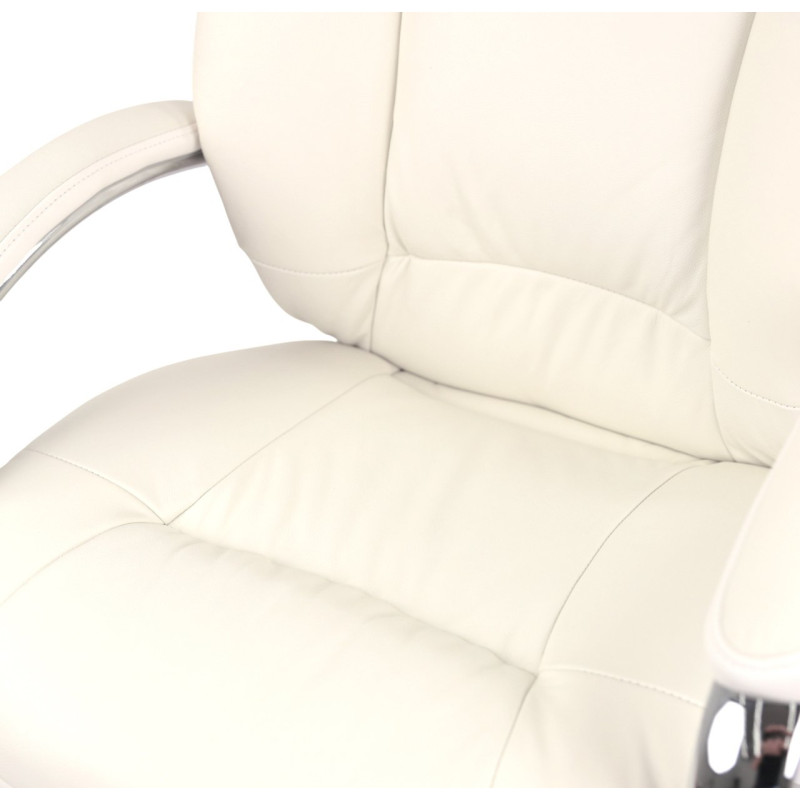 Кресло Бадалона CH MB Белый (Кожа Lux LC-W) (86868)