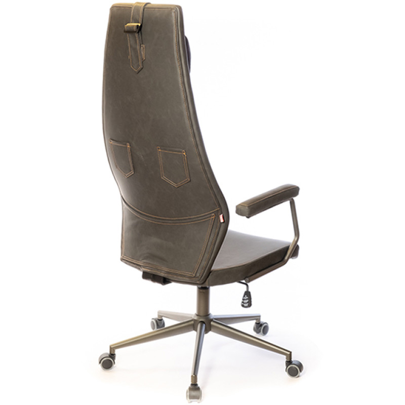 Кресло Ронин CH TILT Серый (Wax PU 424 черно-серый) (12968)