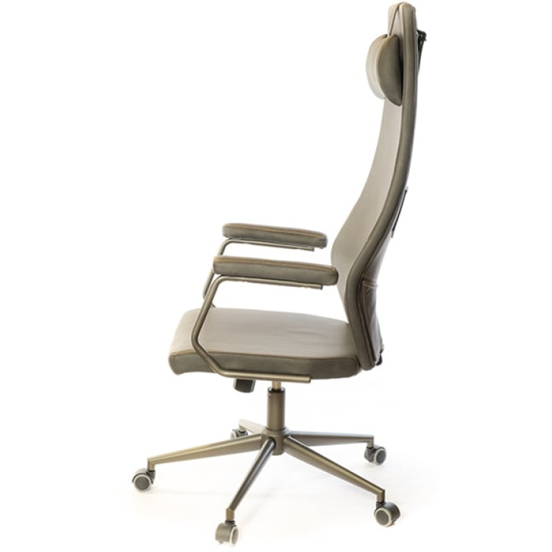 Кресло Ронин CH TILT Серый (Wax PU 424 черно-серый) (12968)