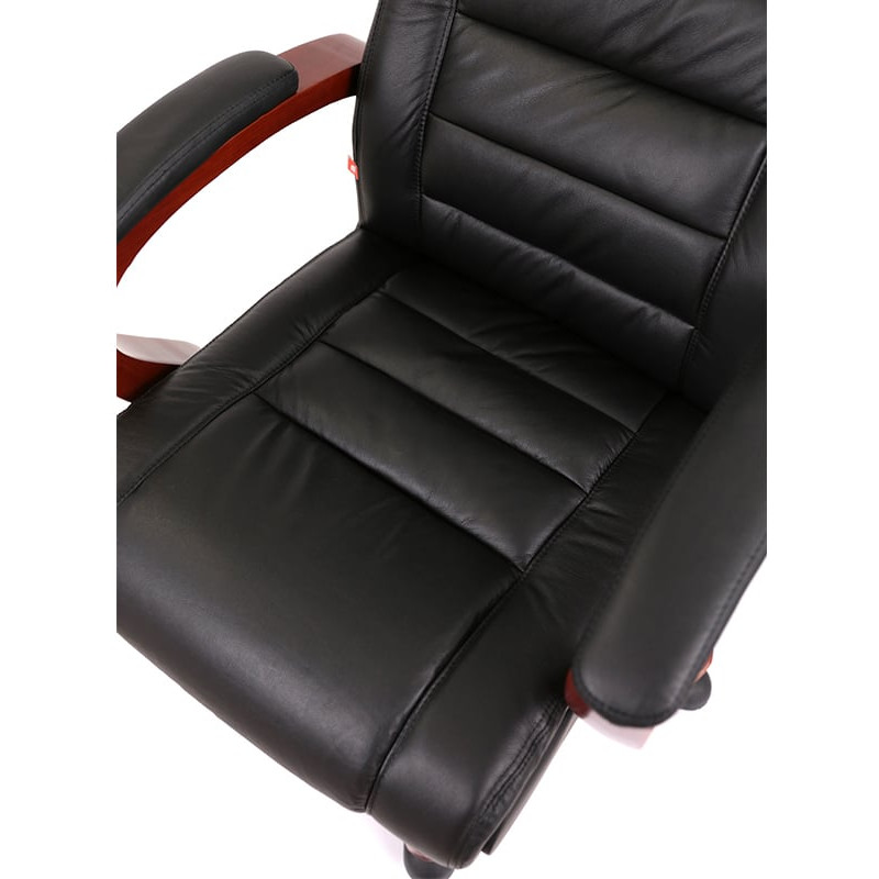 Кресло Гаспар ЕХ МB Черный (Кожа LC-A) (1671)