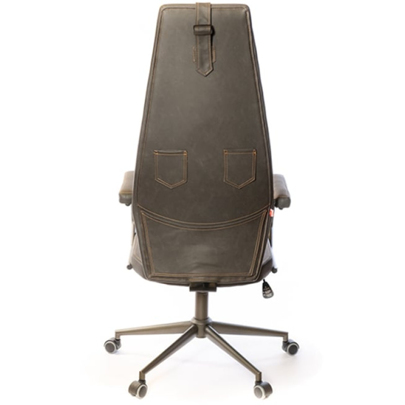 Кресло Ронин CH TILT Серый (Wax PU 424 черно-серый) (12968)