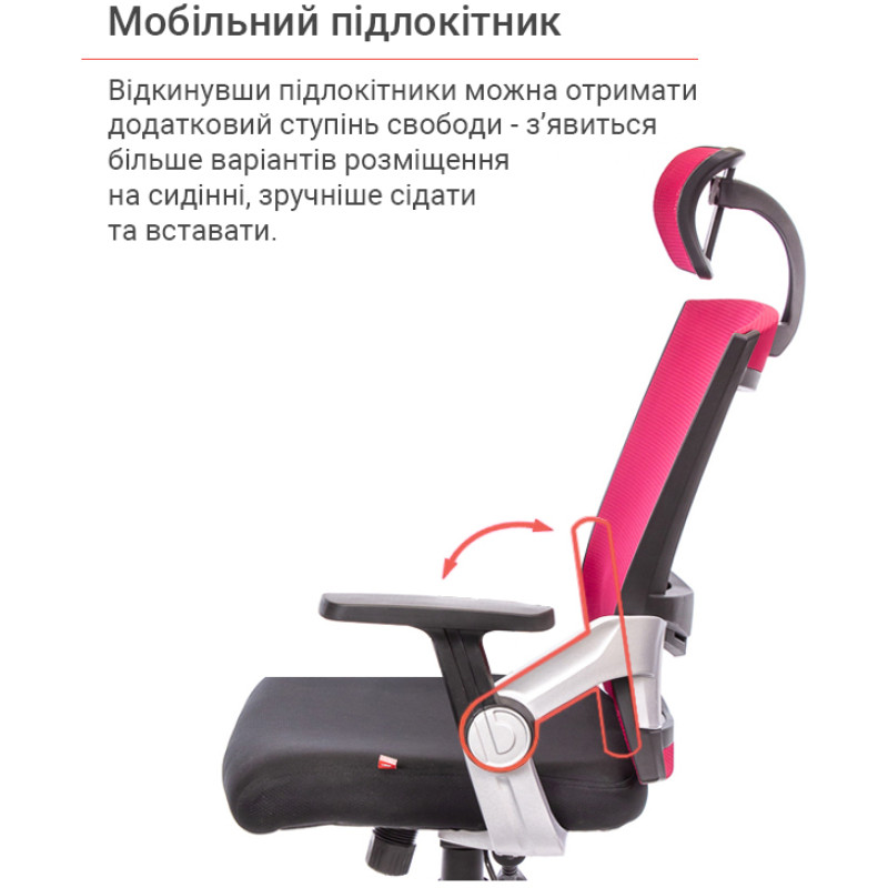 Кресло Прима PL HR ANF Красный (Черный/Красный) (10480)