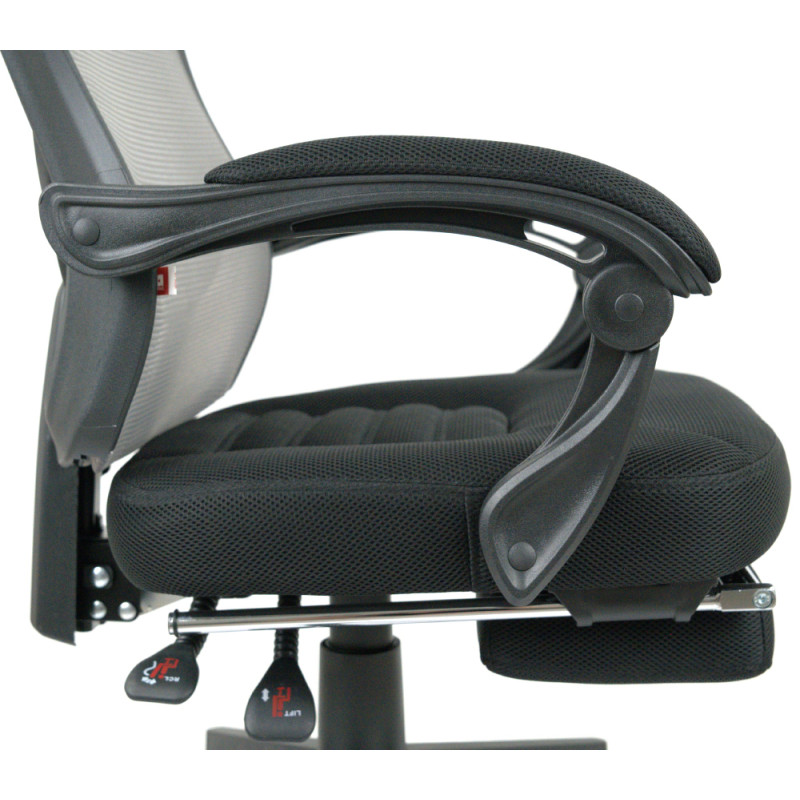 Кресло Мердок PL RL Серый (Серый/Черный) (11392)