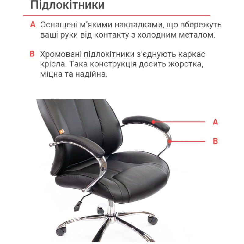 Кресло Сетиф CH ANF Черный (PU-черный) (11423)