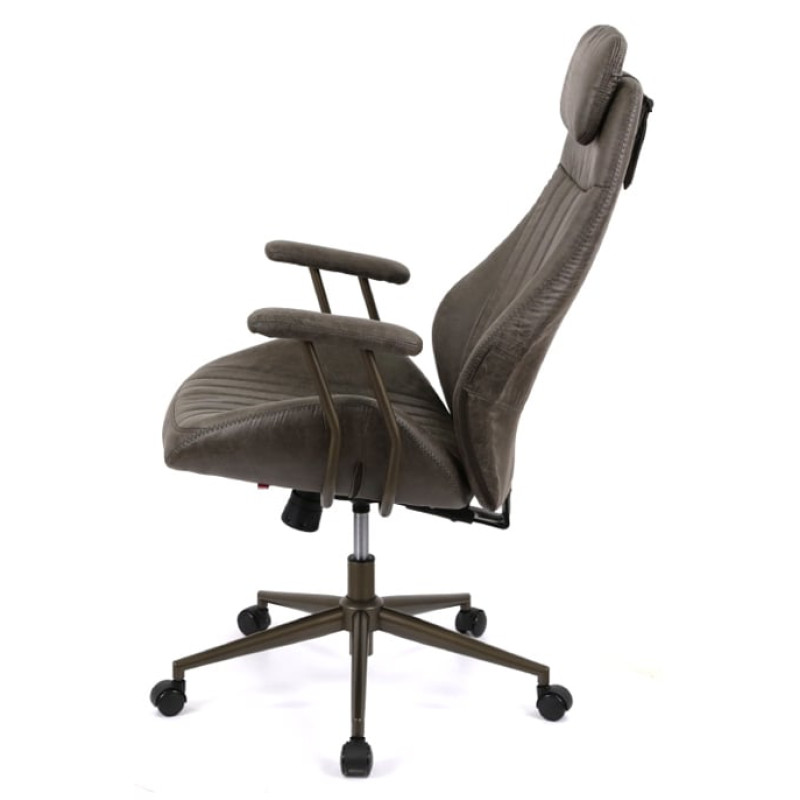 Кресло Саленто R-SR 9663-14P Серый (Иск. замша темно-серая) (120346)