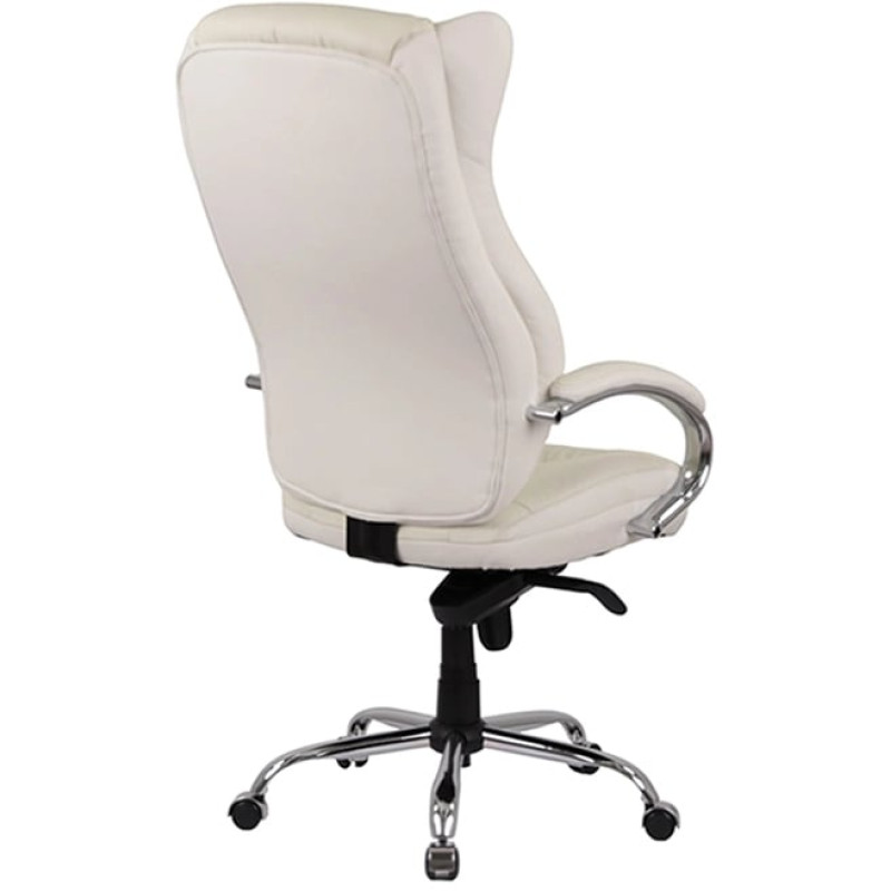Кресло Бадалона CH MB Белый (Кожа Lux LC-W) (86868)
