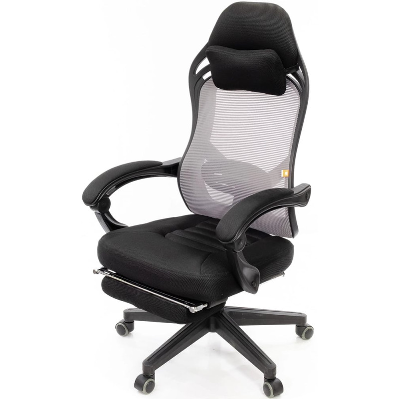 Кресло Мердок PL RL Серый (Серый/Черный) (11392)