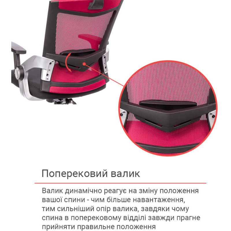 Кресло Прима PL HR ANF Красный (Черный/Красный) (10480)