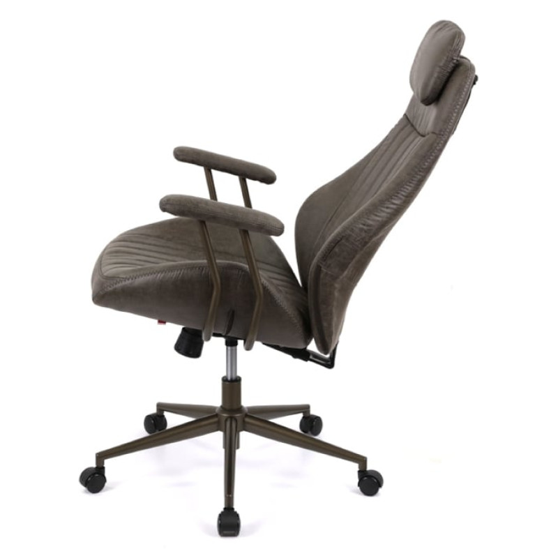 Кресло Саленто R-SR 9663-14P Серый (Иск. замша темно-серая) (120346)