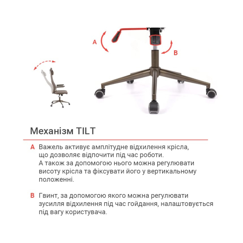 Кресло Ронин CH TILT Серый (Wax PU 425 серый) (144289)