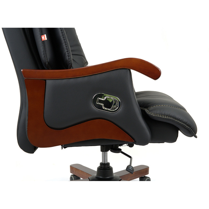 Кресло Галахад EX RL Черный (Кожа LC-A) (142835)