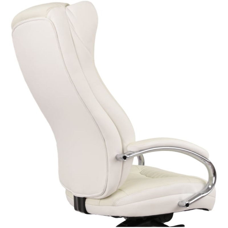 Кресло Бадалона CH MB Белый (Кожа Lux LC-W) (86868)