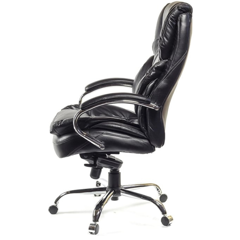 Кресло Флорида CH MB Черный (Кожа LC-A) (7424)