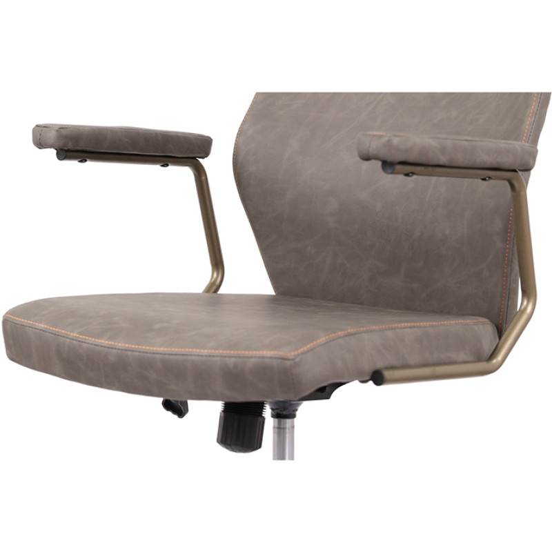 Кресло Ронин CH TILT Серый (Wax PU 425 серый) (144289)