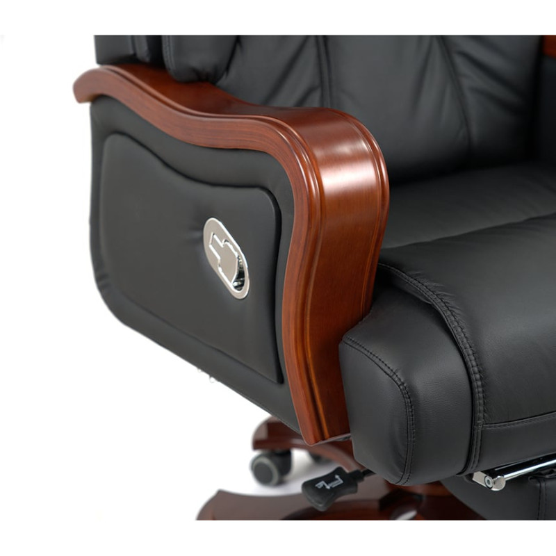 Кресло Тристрам EX RL Черный (Кожа LC-A) (142844)