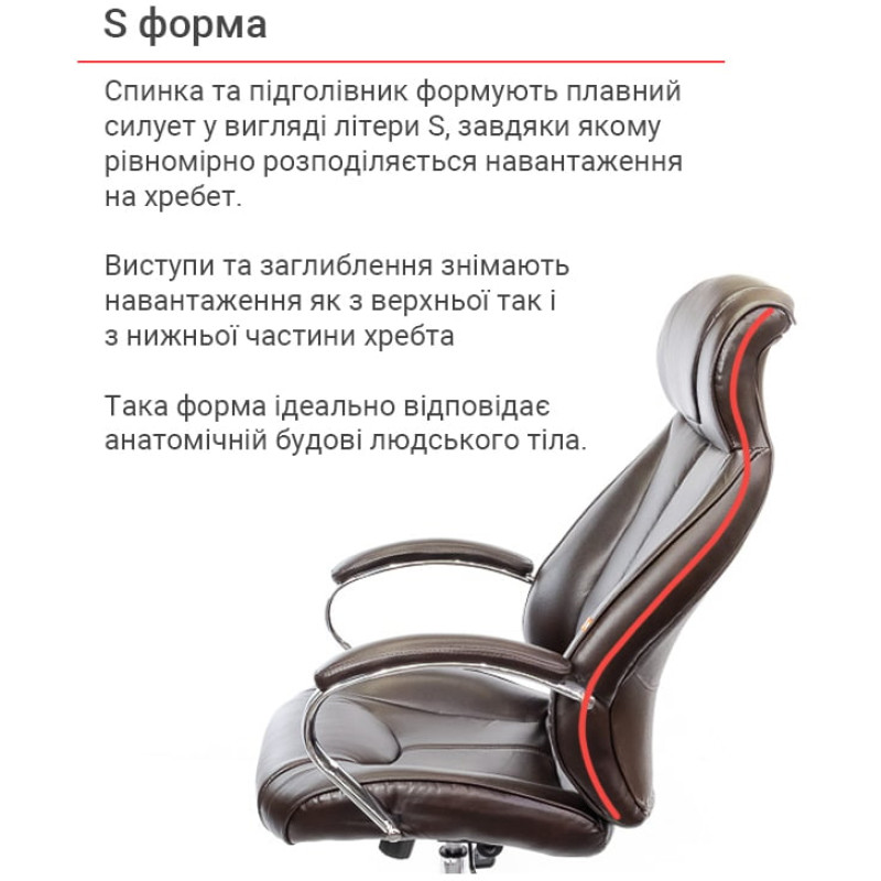 Кресло Сетиф CH ANF Коричневый (PU-темно-коричневый) (11201)