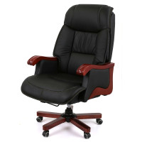 Кресло Галахад EX RL Черный (Кожа LC-A) (142835)