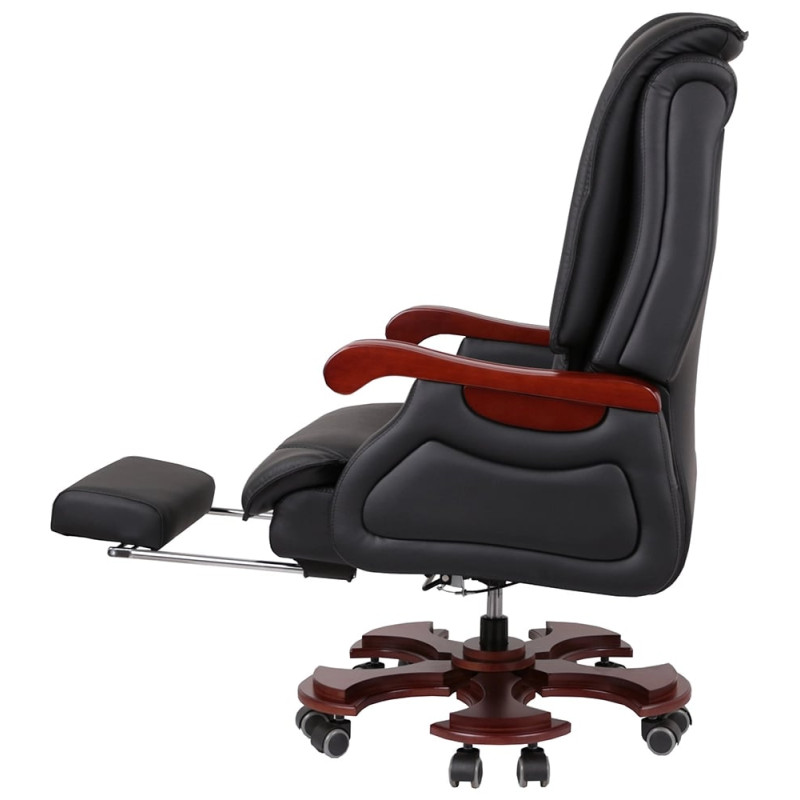 Кресло Ланселот EX RL Черный (Кожа LC-A) (142851)