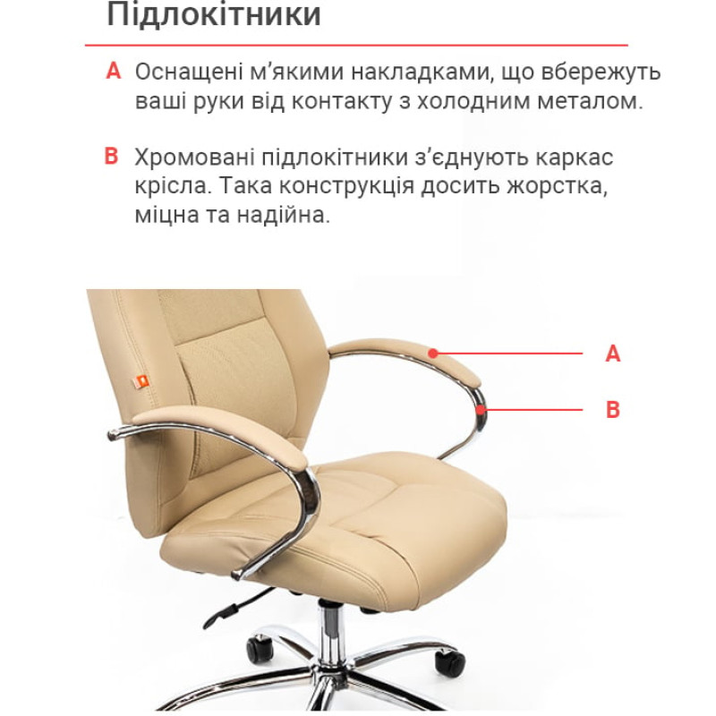 Кресло Оран CH ANF Бежевый (PU-бежевый) (11199)