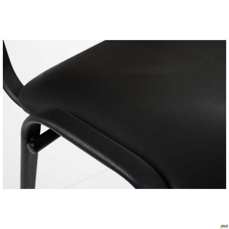 Стілець із чорний Кожзам чорний (A011047)