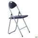 Стілець Джокер алюм ПВХ чорний (A028212)