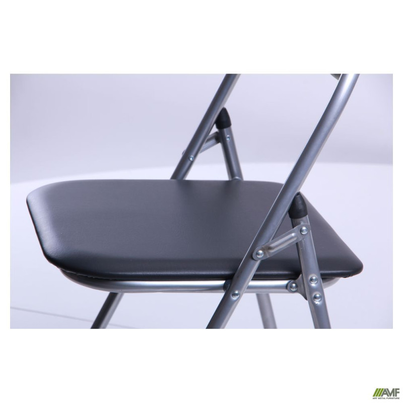 Стілець Джокер алюм Кожзам чорний (A029182)
