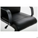 Крісло Фаворит Пластик на механізмі качання Кожзам чорний (A032082)