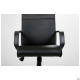 Крісло Фаворит Пластик на механізмі качання Кожзам чорний (A032082)