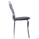 Стілець Тюльпан хром Кожзам чорний (A050153)
