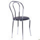 Стілець Тюльпан хром Кожзам чорний (A050153)