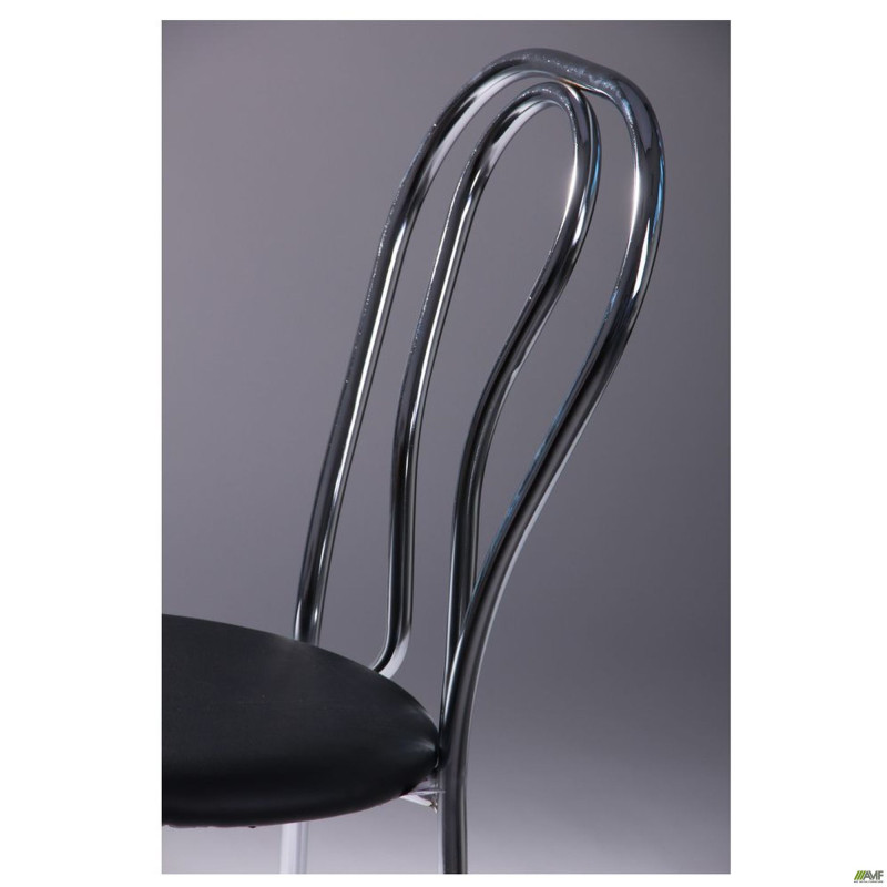 Стілець Тюльпан хром Кожзам чорний (A050153)