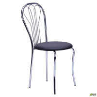 Стілець Ванесса хром Кожзам чорний (A050197)