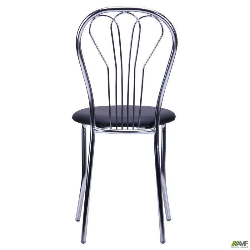 Стілець Ванесса хром Кожзам чорний (A050197)