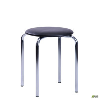 Табурет Софи хром Кожзам черный (A050988)