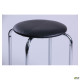 Табурет Софи хром Кожзам черный (A050988)
