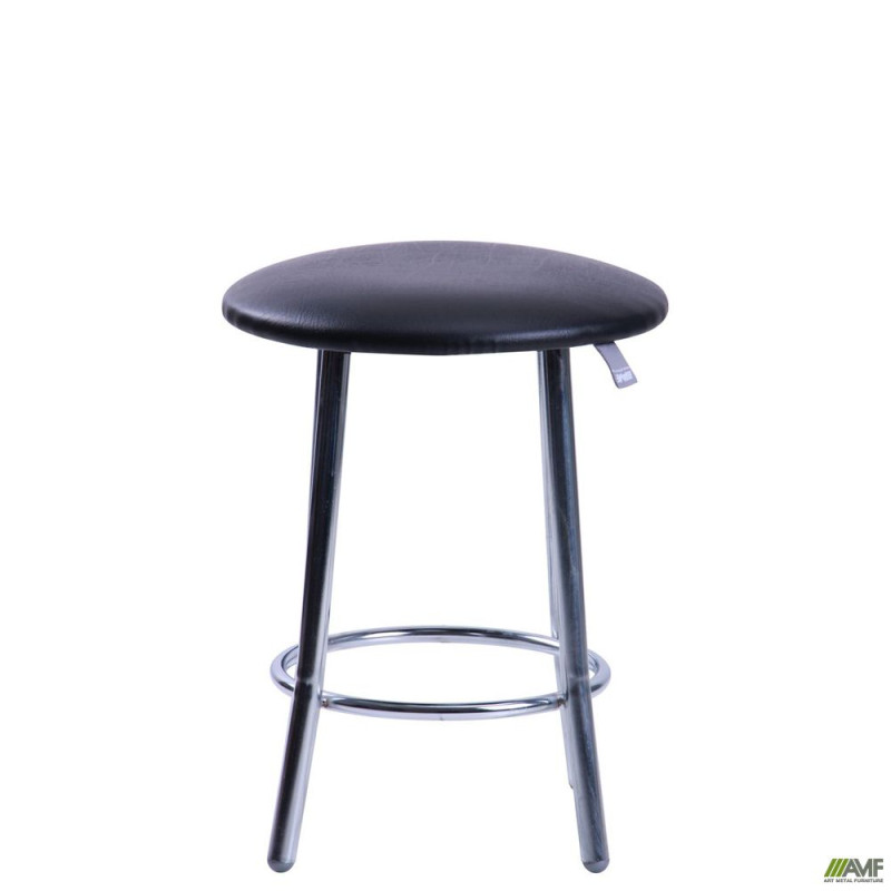 Табурет Таллі хром Кожзам чорний (A052436)