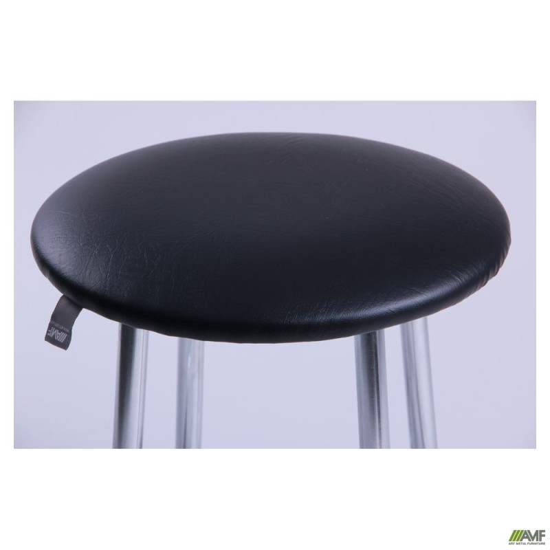 Табурет Таллі хром Кожзам чорний (A052436)