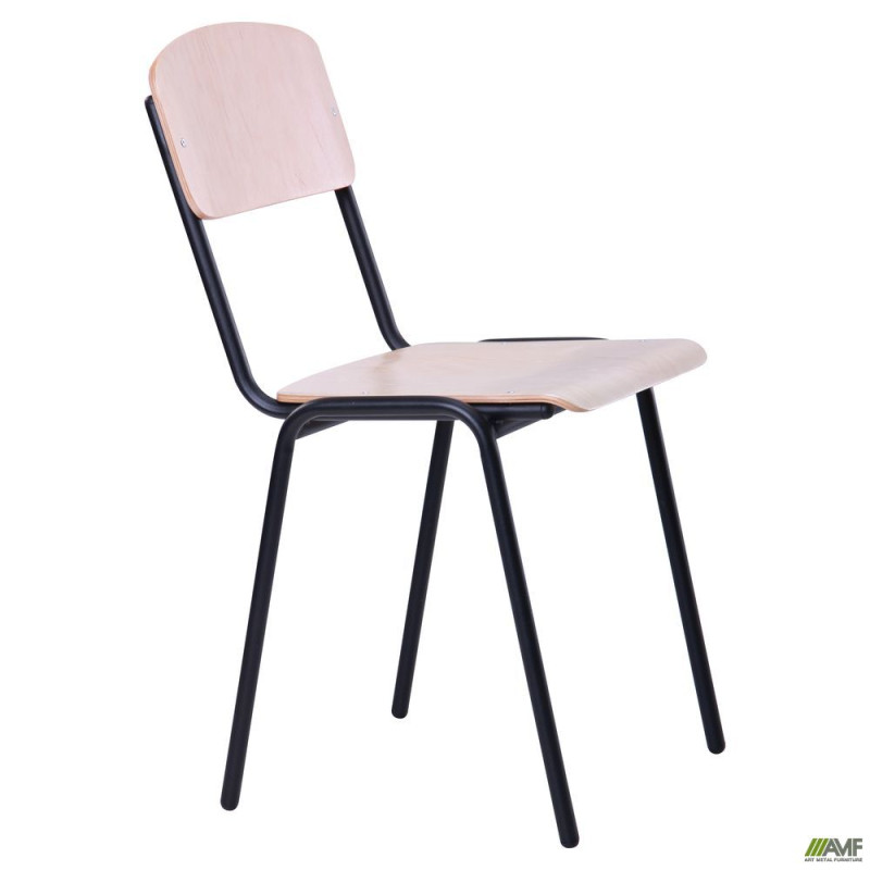 Стул Ученический №6 черный лак бук (A110043)