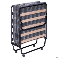 Розкладачка Класик чорна з матрацом 1900*800 Кілт-1 (A214486)