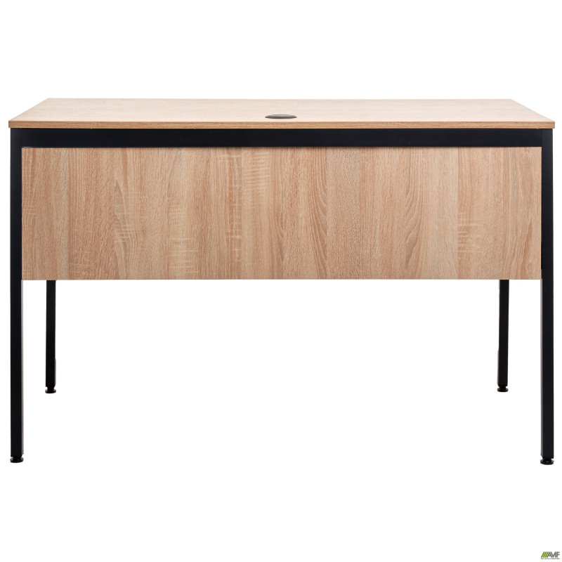 Стіл Осло з ящиком (1187х600х750) чорний графіт, Дуб Сонома (A216533)