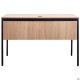 Стіл Осло з ящиком (1187х600х750) чорний графіт, Дуб Сонома (A216533)