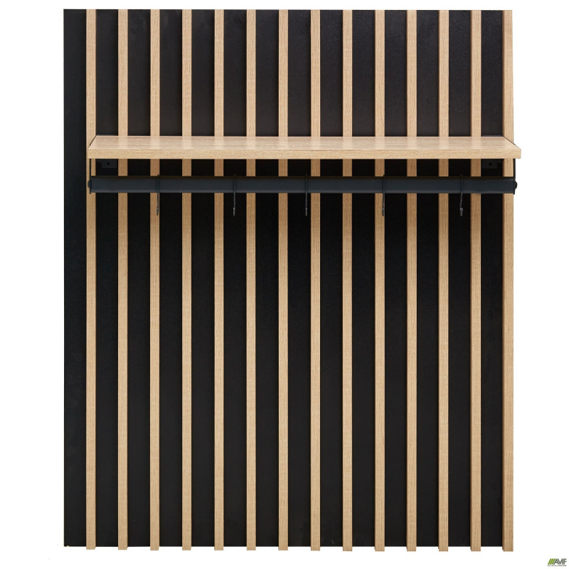 Вішалка з полицею Welcome (750х252х88Н) чорний графіт, Дуб Сонома (A217147)