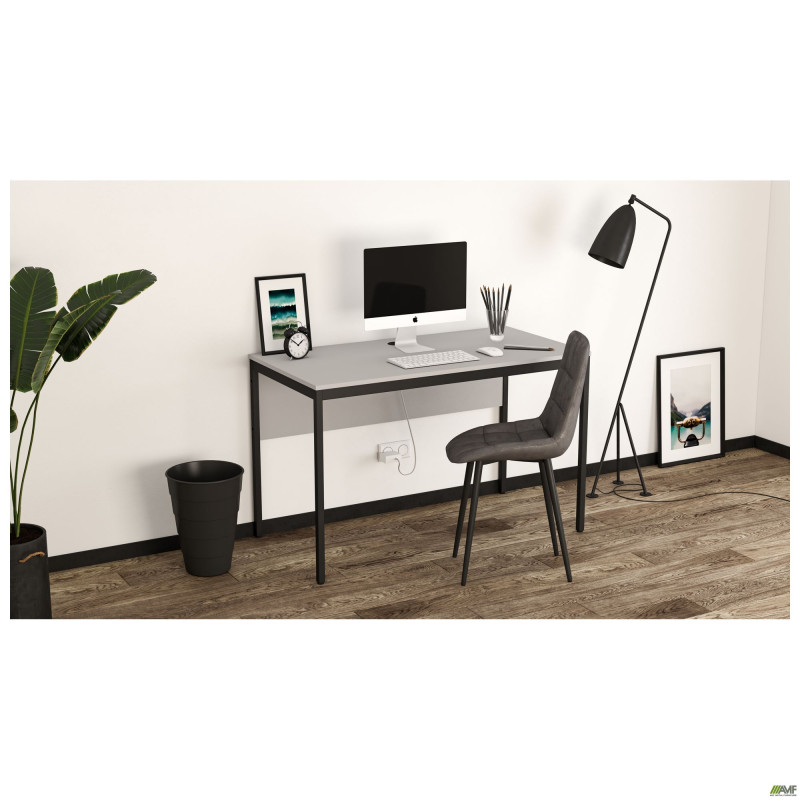 Стіл письмовий Осло (1187х600х750Н) чорний графіт Сірий Шифер (A217225)