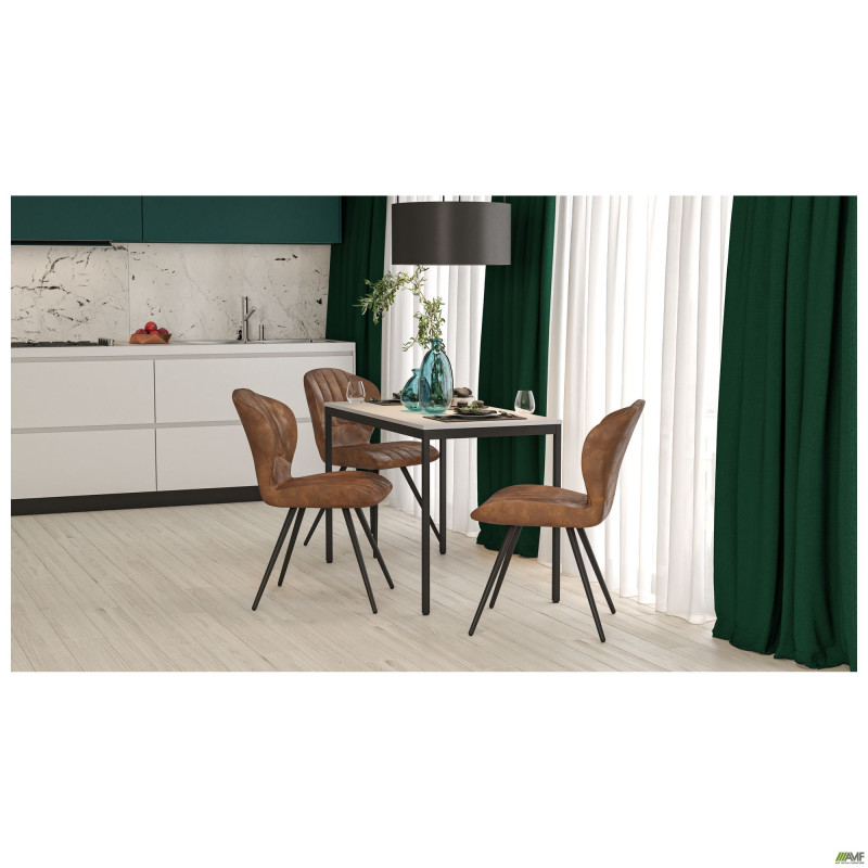 Стіл Турін розбірний (1187х600х750H) чорний графіт/Сірий Шифер (A217538)