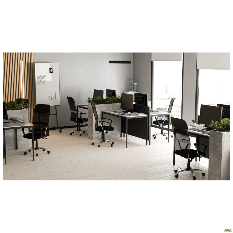 Стіл Турін розбірний (1187х600х750H) чорний графіт/Сірий Шифер (A217538)