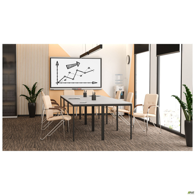 Стіл Турін розбірний (1187х600х750H) чорний графіт/Сірий Шифер (A217538)